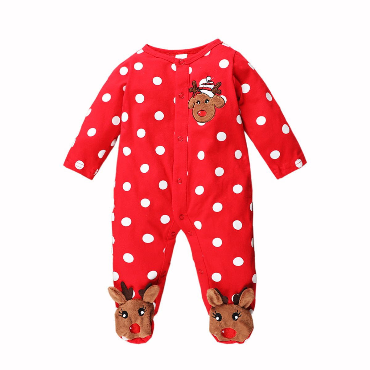 Baby Reindeer Christmas Romper