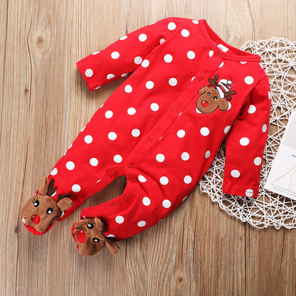 Baby Reindeer Christmas Romper