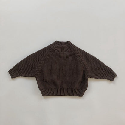 Toddler Knitted High Neck Sweater