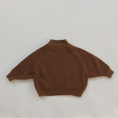 Toddler Knitted High Neck Sweater