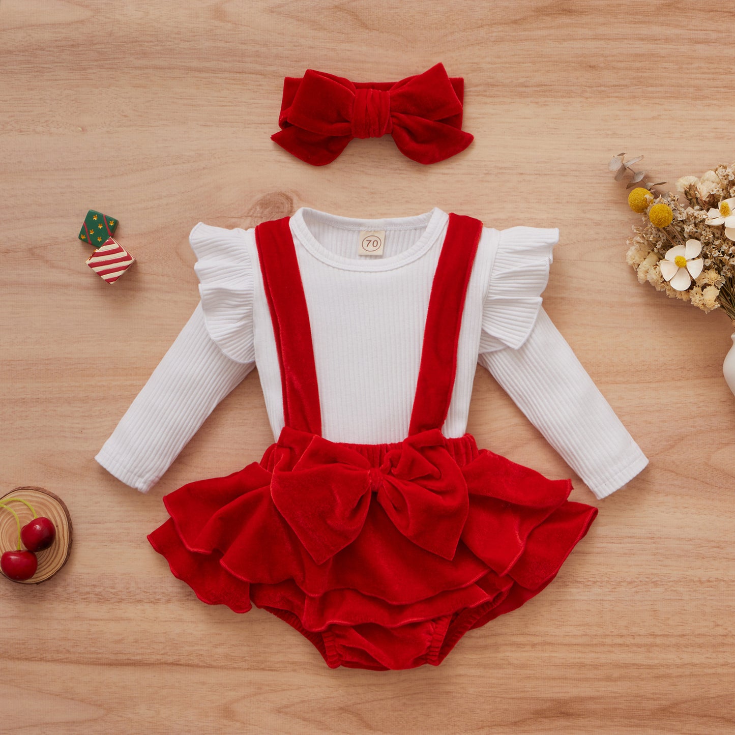 Baby Christmas Bow Dress