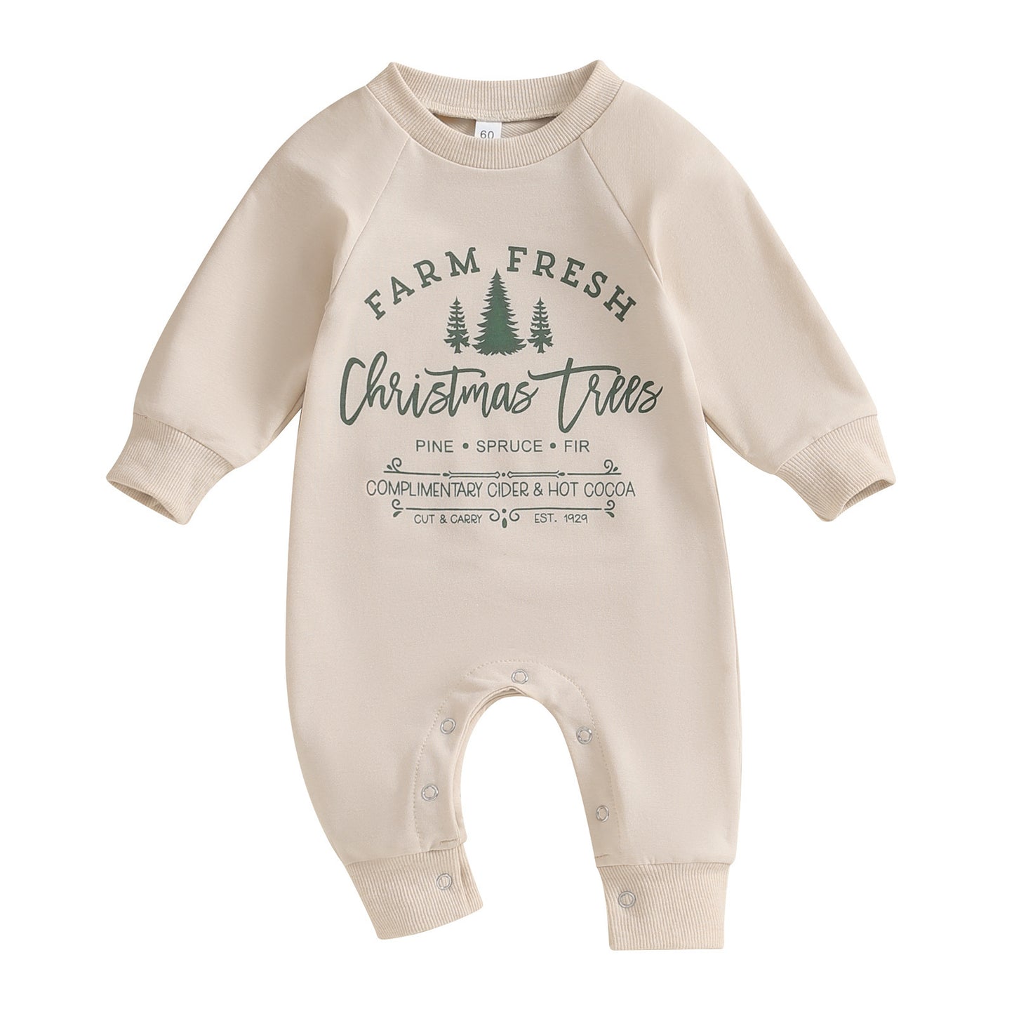 Baby Pine Christmas Tree Jumpsuit