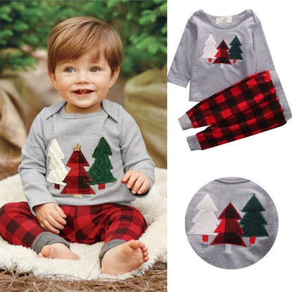 Baby Christmas Tree Outfit Set