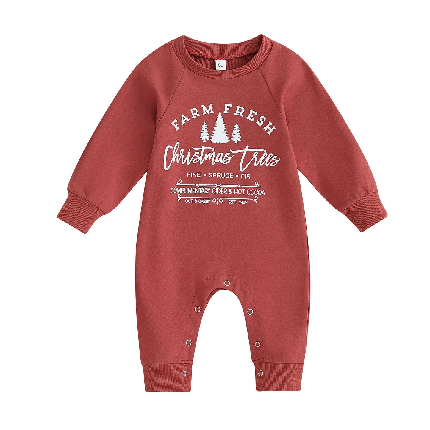 Baby Pine Christmas Tree Jumpsuit