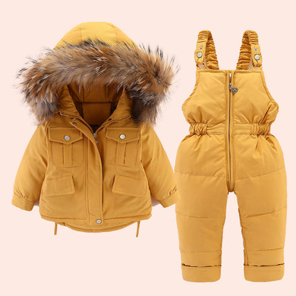 Baby & Toddler Snowsuit Waterproof Jacket & Overalls Set