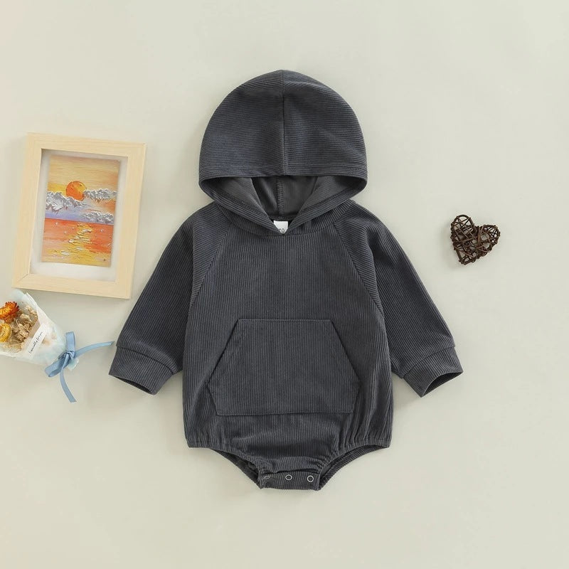 Baby Cotton Hooded Romper