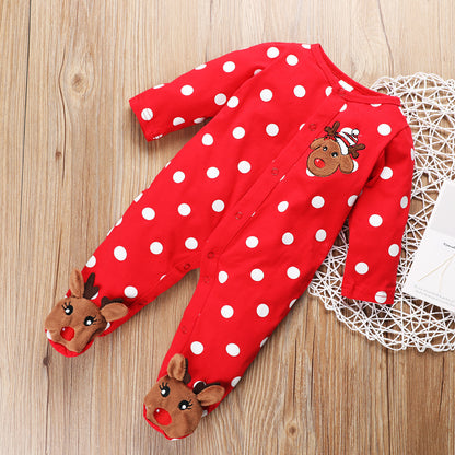 Baby Reindeer Christmas Romper