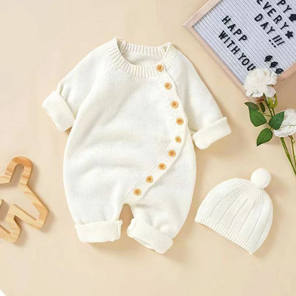 Baby Knit Sweater with Hat