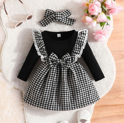 Girls Christmas Plaid Dress