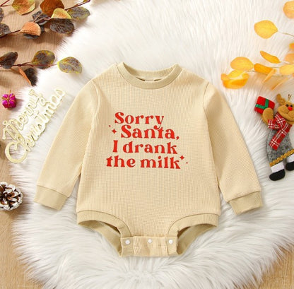 Baby Sorry Santa Onesie