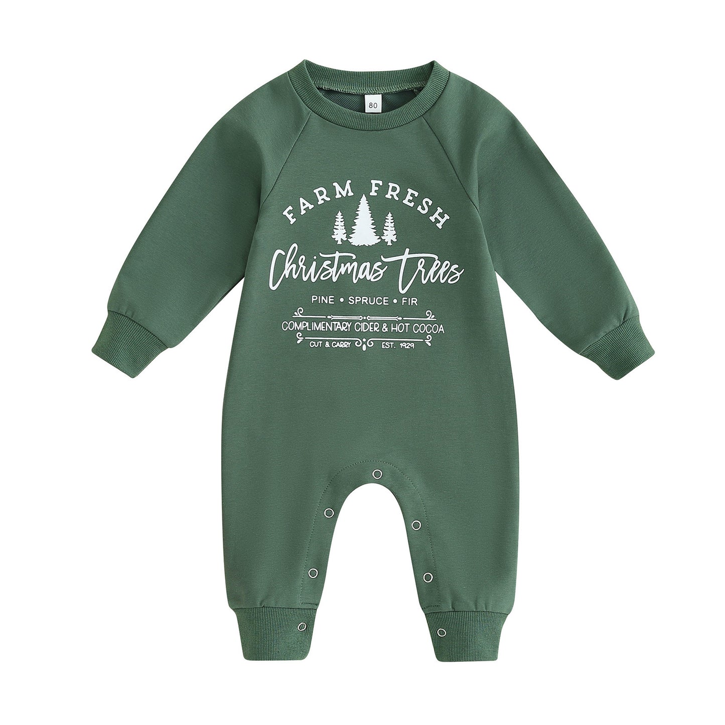 Baby Pine Christmas Tree Jumpsuit