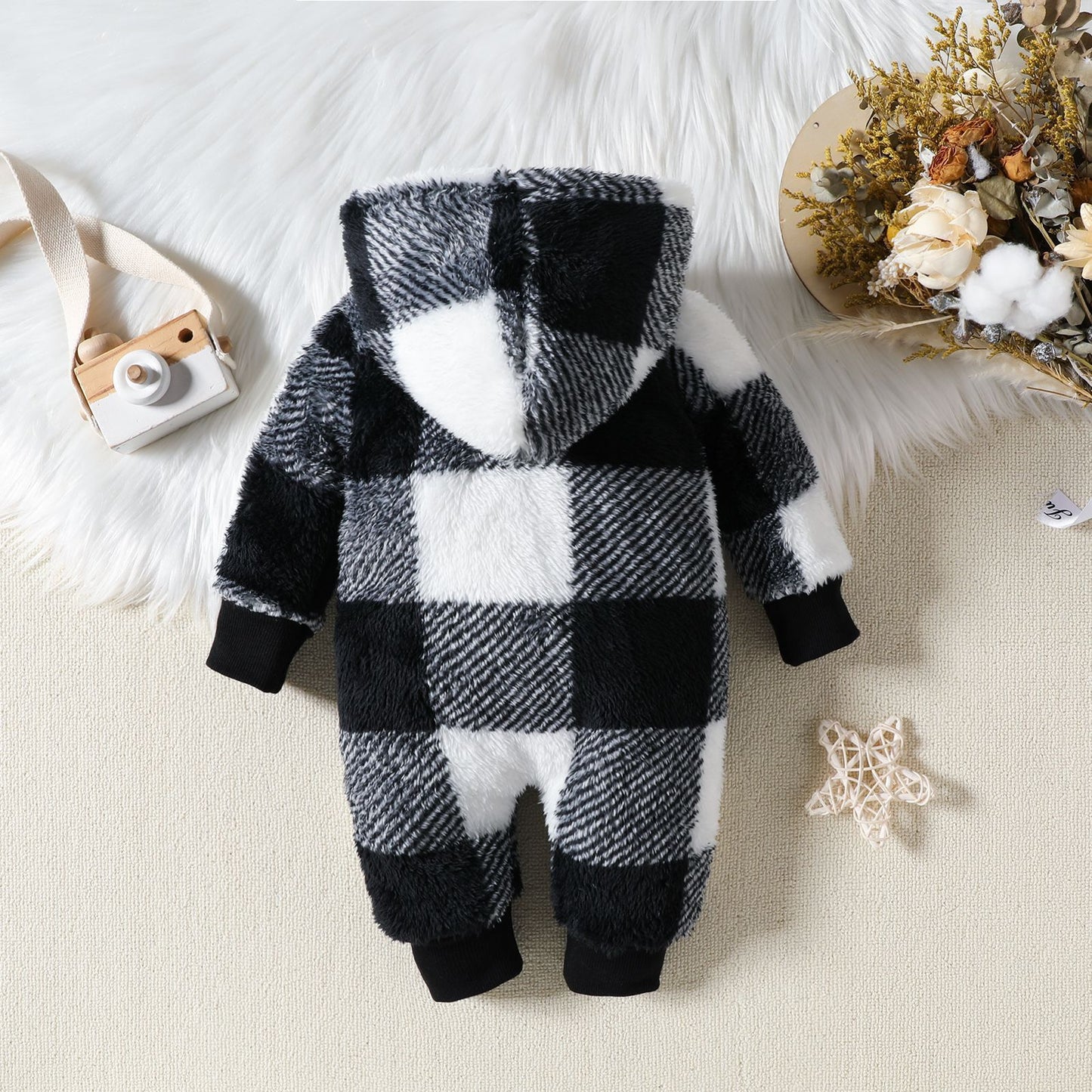 Baby Hooded Homewear Jumpsuit