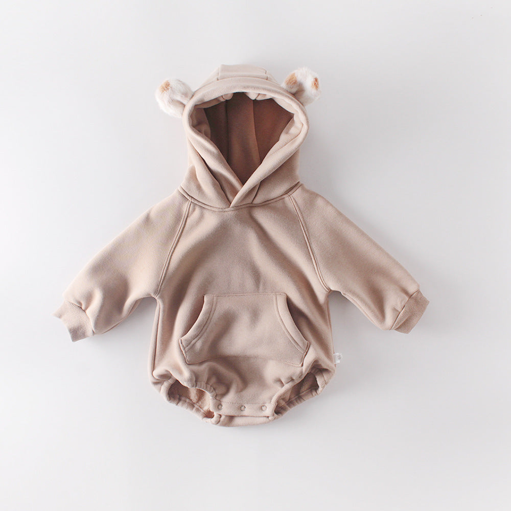 Hooded Cotton Baby Jumpsuit