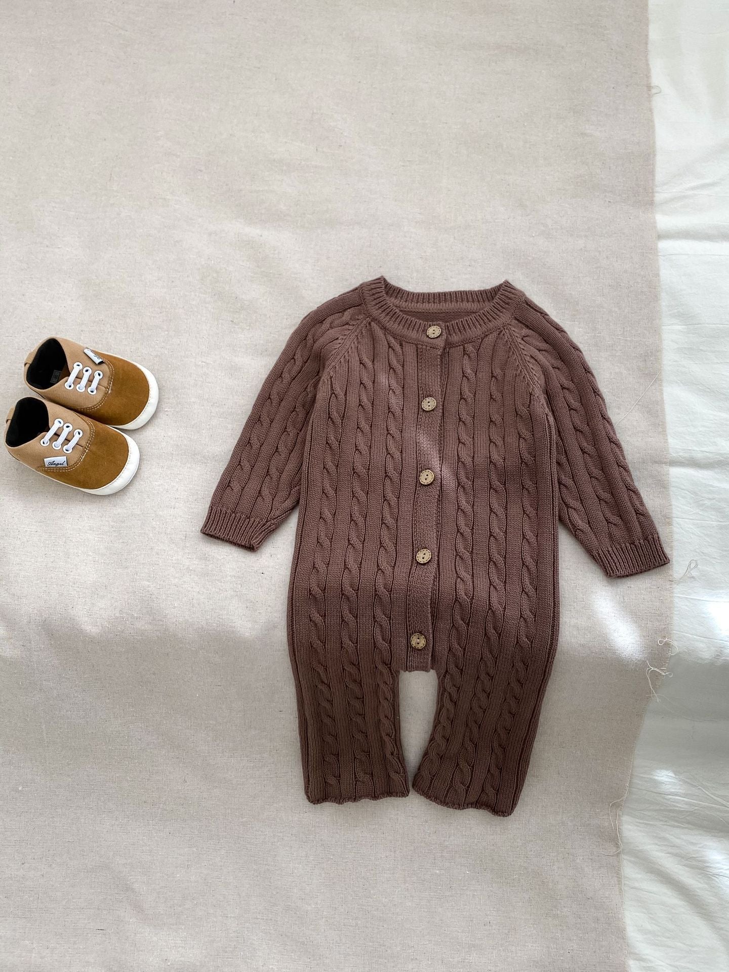 Baby Knitted Button Romper