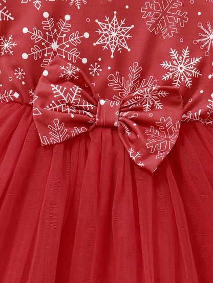 Christmas Baby Girls Snowflake Dress