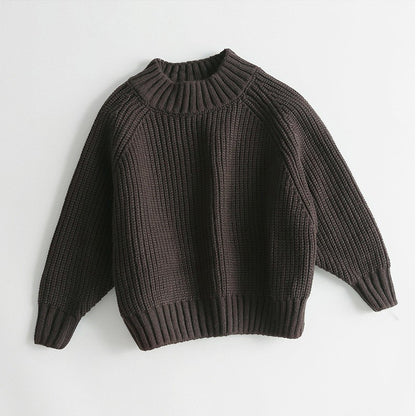 Toddler Knitted High Neck Sweater