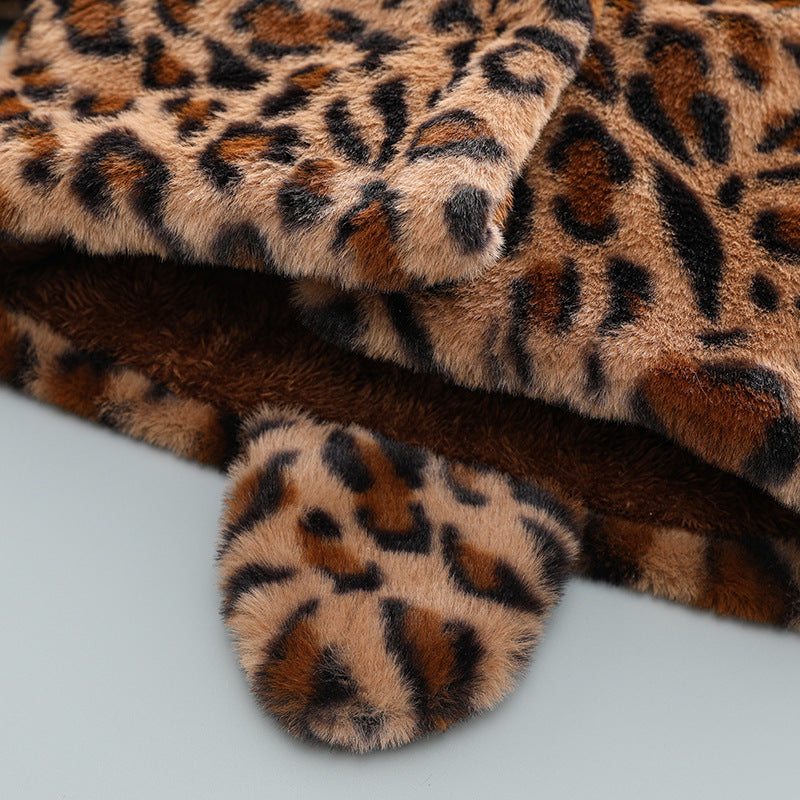 Baby Leopard Print Cotton Coat