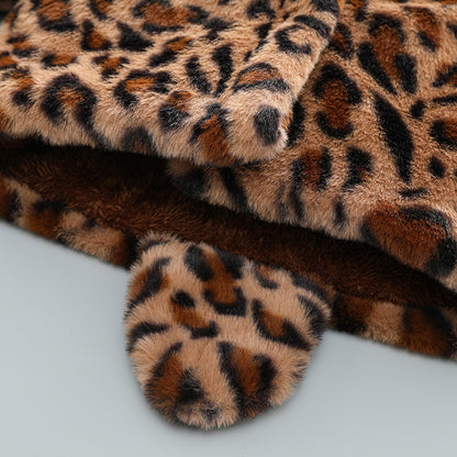 Baby Leopard Print Cotton Coat