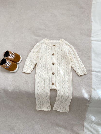 Baby Knitted Button Romper