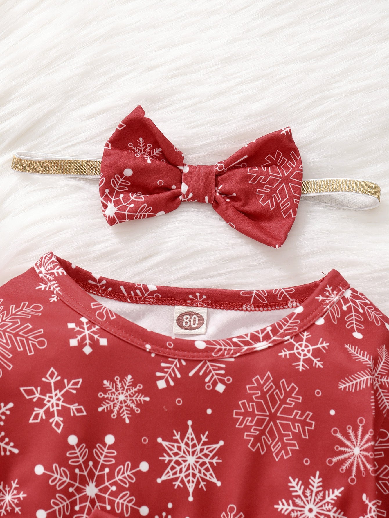 Christmas Baby Girls Snowflake Dress