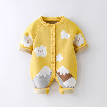 Baby Knitted Casual Jumpsuit