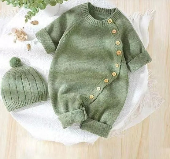 Baby Knit Sweater with Hat