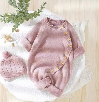 Baby Knit Sweater with Hat