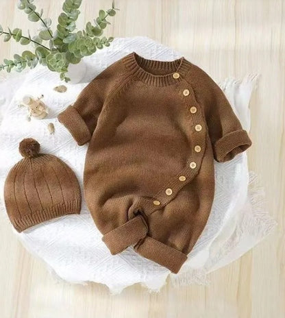 Baby Knit Sweater with Hat