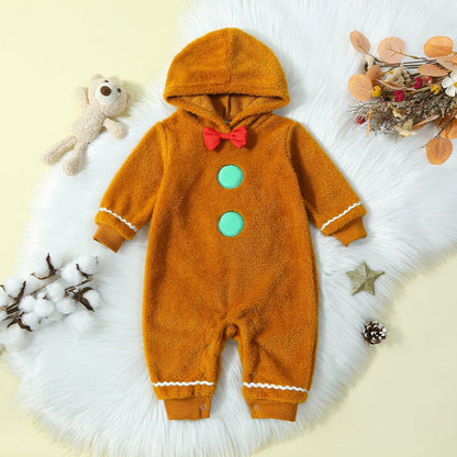 Baby Gingerbread Christmas Romper