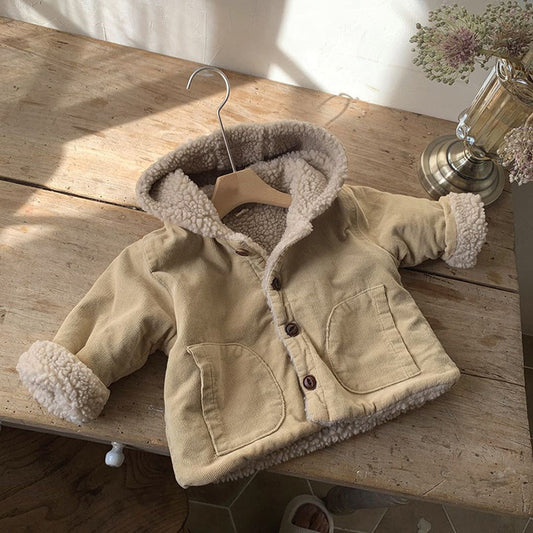 Kids Fleece Winter Retro Coat