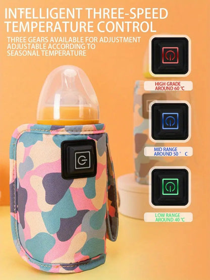 Baby Portable USB Milk Bottle Warmer Bag